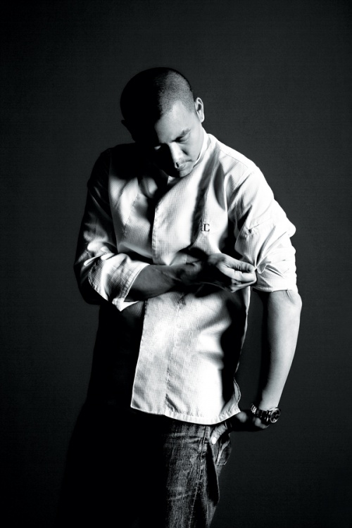 Chef André Chiang (Photo by Photo Edmond Ho for Octaphilosophy: The Eight Elements of Restaurant André by André Chiang, Phaidon 2016)